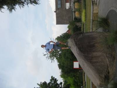 Vorstandsmitglied Karl Peters auf dem Holtwicker Ei